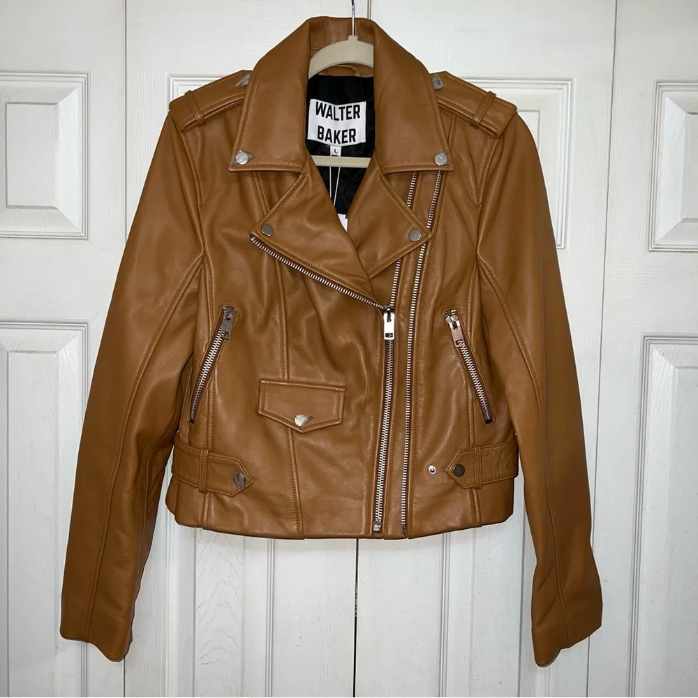 Walter Baker Leather Moto Jacket - Picture 2 of 9